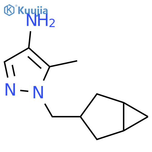 1-({bicyclo3.1.0hexan-3-yl}methyl)-5-methyl-1H-pyrazol-4-amine structure