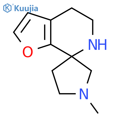 1'-methyl-5,6-dihydro-4H-spirofuro2,3-cpyridine-7,3'-pyrrolidine structure