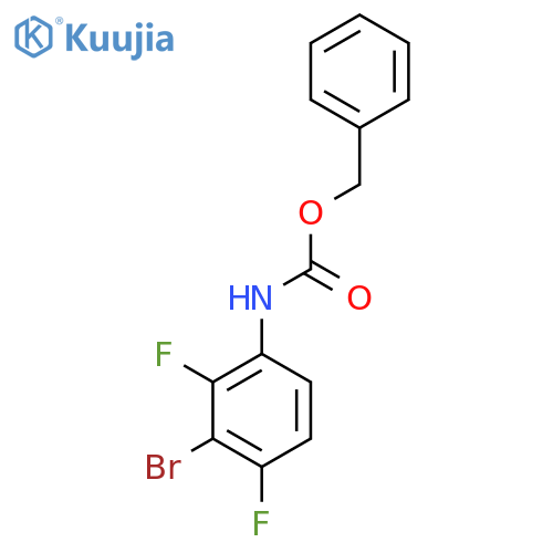 Benzyl n-(3-bromo-2,4-difluorophenyl)carbamate structure