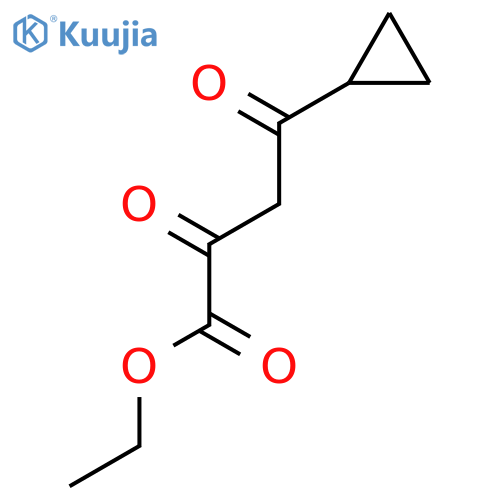 Ethyl 4-cyclopropyl-2,4-dioxobutanoate structure