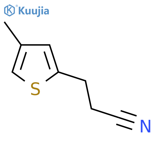 3-(4-methylthiophen-2-yl)propanenitrile structure