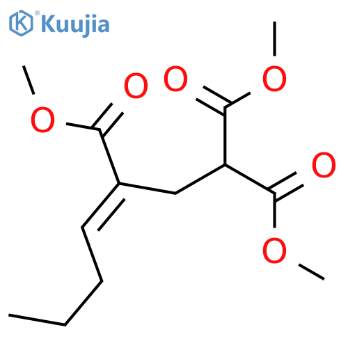 3-Heptene-1,1,3-tricarboxylic acid, trimethyl ester, (3E)- structure
