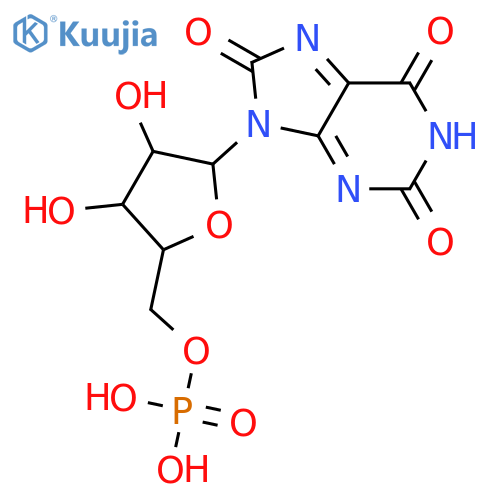 9-N-ribofuranosyluric acid 5'-monophosphate structure