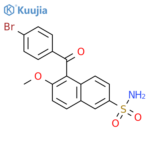 2-Naphthalenesulfonamide, 5-(4-bromobenzoyl)-6-methoxy- structure