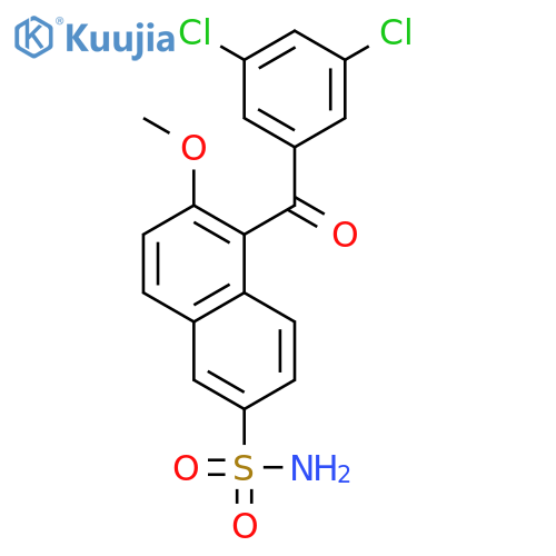 2-Naphthalenesulfonamide, 5-(3,5-dichlorobenzoyl)-6-methoxy- structure