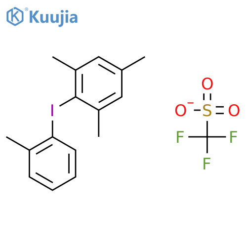 (2-Methylphenyl)(2,4,6-trimethylphenyl)iodonium Trifluoromethanesulfonate structure