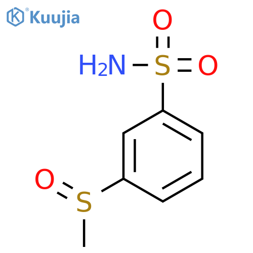 Benzenesulfonamide, 3-(methylsulfinyl)- structure