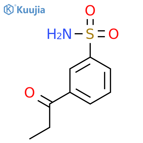 3-propanoylbenzene-1-sulfonamide structure