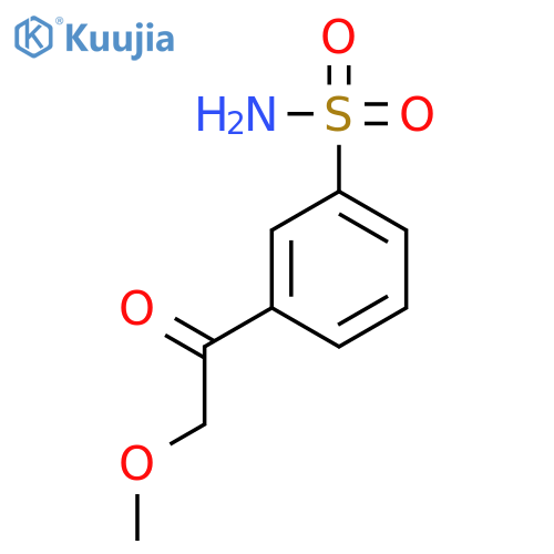 Benzenesulfonamide, 3-(methoxyacetyl)- structure