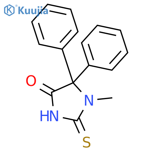 1-Methyl-5,5-diphenyl-2-thioxo-imidazolidin-4-one structure