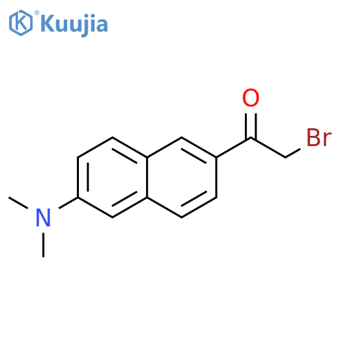 6-Bromoacetyl-2-dimethylaminonaphthalene structure