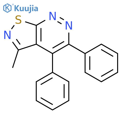 Isothiazolo[5,4-c]pyridazine, 3-methyl-4,5-diphenyl- structure