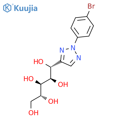 D-ARABINITOL, 1-C-[2-(4-BROMOPHENYL)-2H-1,2,3-TRIAZOL-4-YL]-, (1R)- structure