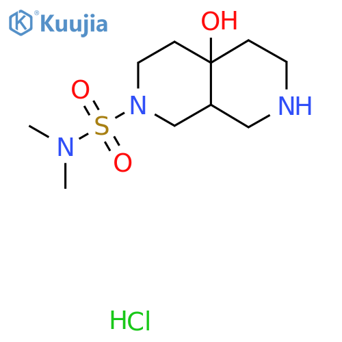4a-Hydroxy-N,N-dimethyloctahydro-2,7-naphthyridine-2(1H)-sulfonamide hydrochloride structure