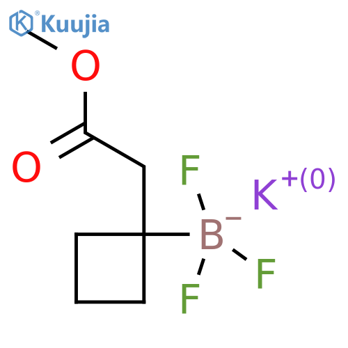 potassium 4-(2-ethoxy-2-oxoethyl)oxan-4-yltrifluoroboranuide structure