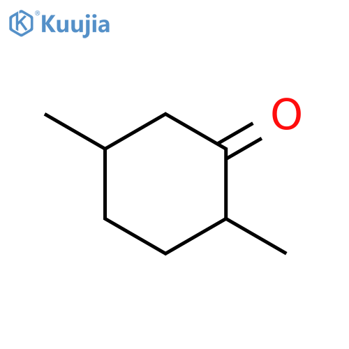 Cyclohexanone, 2,5-dimethyl-, cis- structure