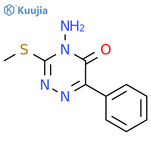 1,2,4-Triazin-5(4H)-one,4-amino-3-(methylthio)-6-phenyl- structure