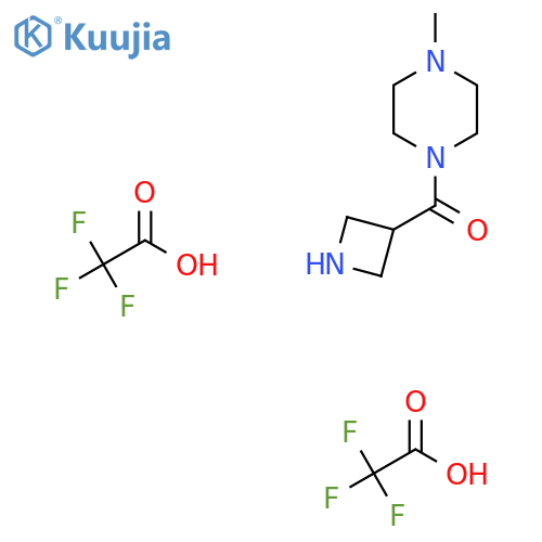 1-(Azetidin-3-ylcarbonyl)-4-methylpiperazine bis(trifluoroacetate) structure