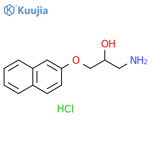 1-amino-3-(2-naphthyloxy)propan-2-ol hydrochloride structure