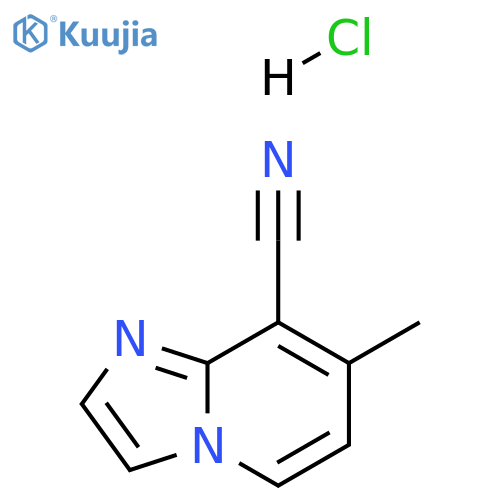 7-Methylimidazo[1,2-a]pyridine-8-carbonitrile hydrochloride structure