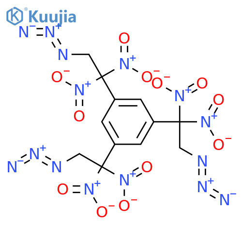 Benzene, 1,3,5-tris(2-azido-1,1-dinitroethyl)- structure