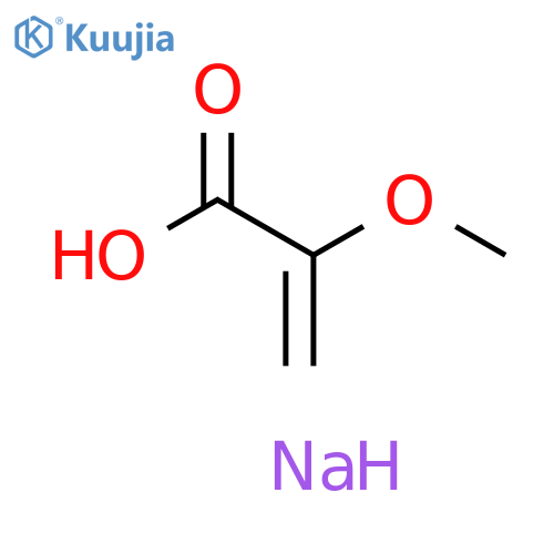 2-Propenoic acid, 2-methoxy-, sodium salt (1:1) structure