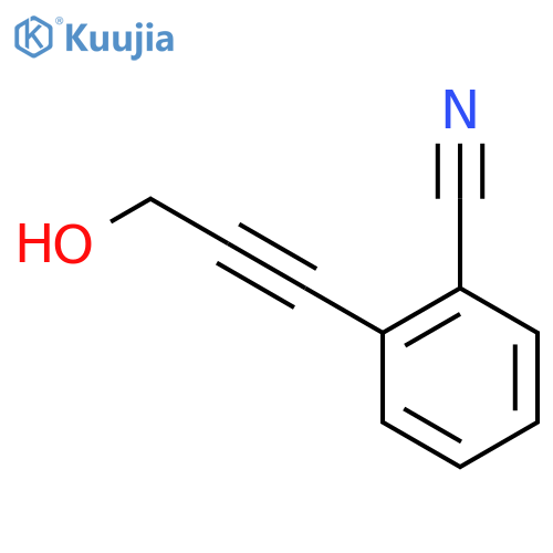 2-(3-Hydroxyprop-1-ynyl)benzonitrile structure