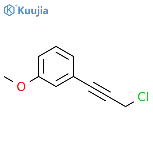 1-(3-chloroprop-1-yn-1-yl)-3-methoxybenzene structure