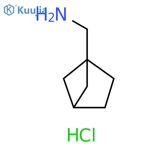 1-bicyclo[2.1.1]hexanylmethanamine;hydrochloride structure