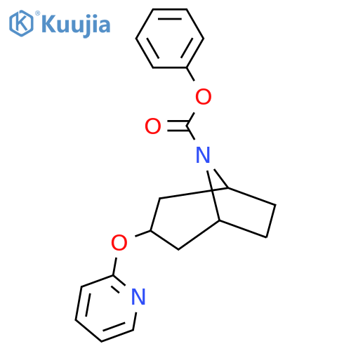 phenyl 3-(pyridin-2-yloxy)-8-azabicyclo3.2.1octane-8-carboxylate structure