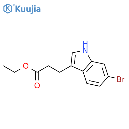 1H-Indole-3-propanoic acid, 6-bromo-, ethyl ester structure