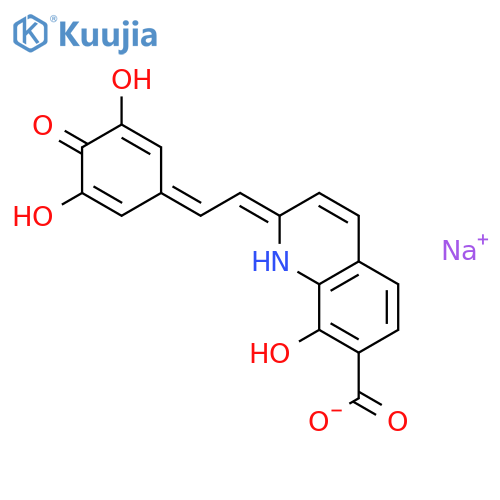 (E)-8-Hydroxy-2-2-(3,4,5-trihydroxyphenyl)ethenyl-7-quinolinecarboxylicacid sodiumsalt structure