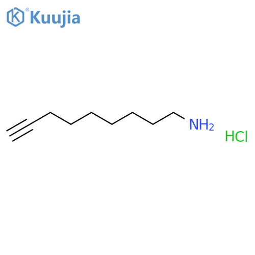 8-Nonyn-1-amine, hydrochloride (1:1) structure