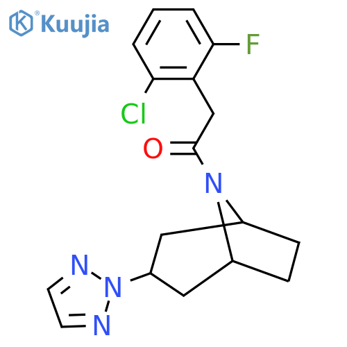 2-(2-chloro-6-fluorophenyl)-1-3-(2H-1,2,3-triazol-2-yl)-8-azabicyclo3.2.1octan-8-ylethan-1-one structure