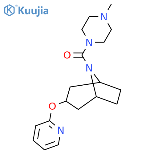 8-(4-methylpiperazine-1-carbonyl)-3-(pyridin-2-yloxy)-8-azabicyclo3.2.1octane structure