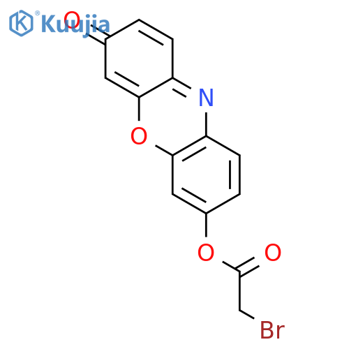 ACETIC ACID, BROMO-, 3-OXO-3H-PHENOXAZIN-7-YL ESTER structure
