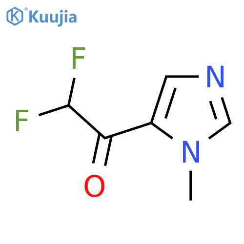 2,2-difluoro-1-(1-methyl-1H-imidazol-5-yl)ethan-1-one structure