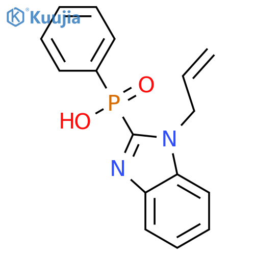 Phosphinic acid, phenyl[1-(2-propenyl)-1H-benzimidazol-2-yl]- structure