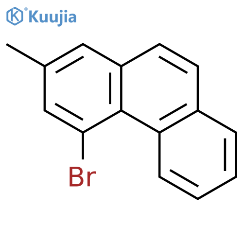 Phenanthrene, 4-bromo-2-methyl- structure
