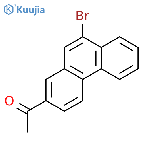Ethanone, 1-(9-bromo-2-phenanthrenyl)- structure