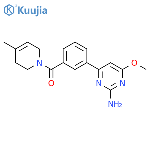 3-(2-Amino-6-methoxy-4-pyrimidinyl)phenyl(3,6-dihydro-4-methyl-1(2H)-pyridinyl)-methanone structure