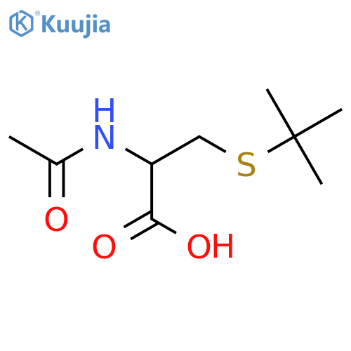 3-(Tert-butylsulfanyl)-2-acetamidopropanoic acid structure