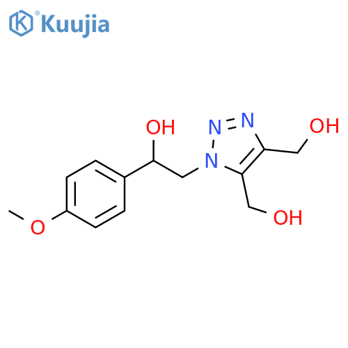 1H-1,2,3-Triazole-4,5-dimethanol, 1-[2-hydroxy-2-(4-methoxyphenyl)ethyl]- structure