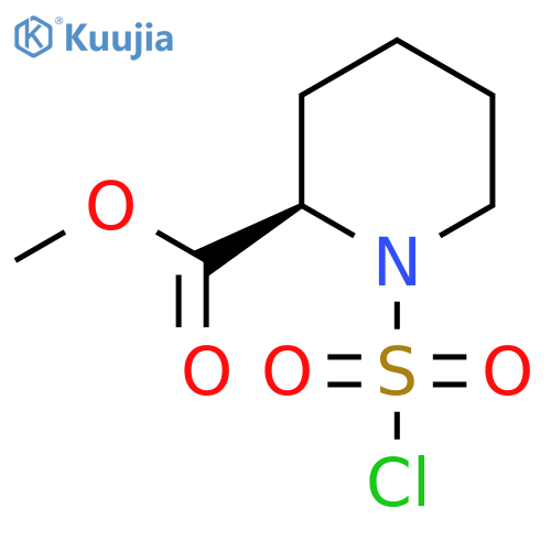 methyl (2R)-1-(chlorosulfonyl)piperidine-2-carboxylate structure