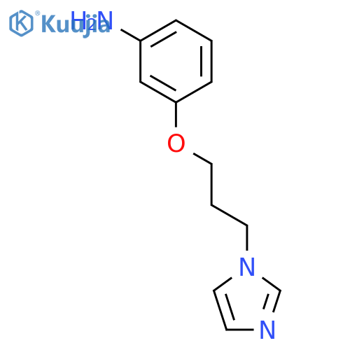 Benzenamine, 3-[3-(1H-imidazol-1-yl)propoxy]- structure
