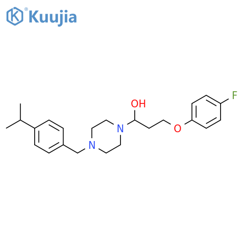 1-[4-(4-Isopropylbenzyl)piperazin-1-yl]-3-(4-fluorophenoxy)propan-1-ol structure