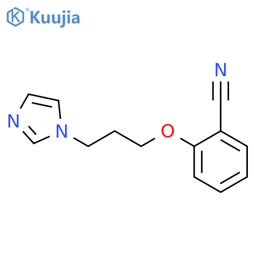 Benzonitrile, 2-[3-(1H-imidazol-1-yl)propoxy]- structure