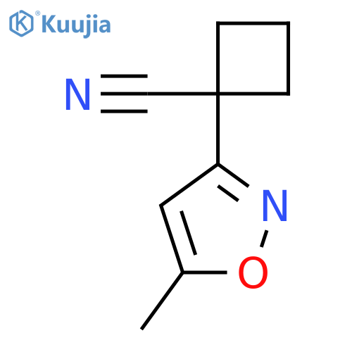 1-(5-Methyl-1,2-oxazol-3-yl)cyclobutane-1-carbonitrile structure