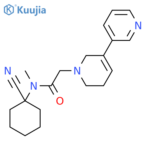 N-(1-Cyanocyclohexyl)-5,6-dihydro-N-methyl[3,3′-bipyridine]-1(2H)-acetamide structure