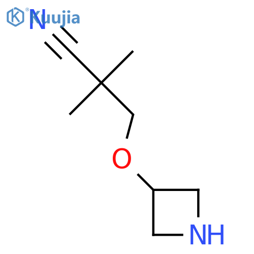 3-(azetidin-3-yloxy)-2,2-dimethylpropanenitrile structure